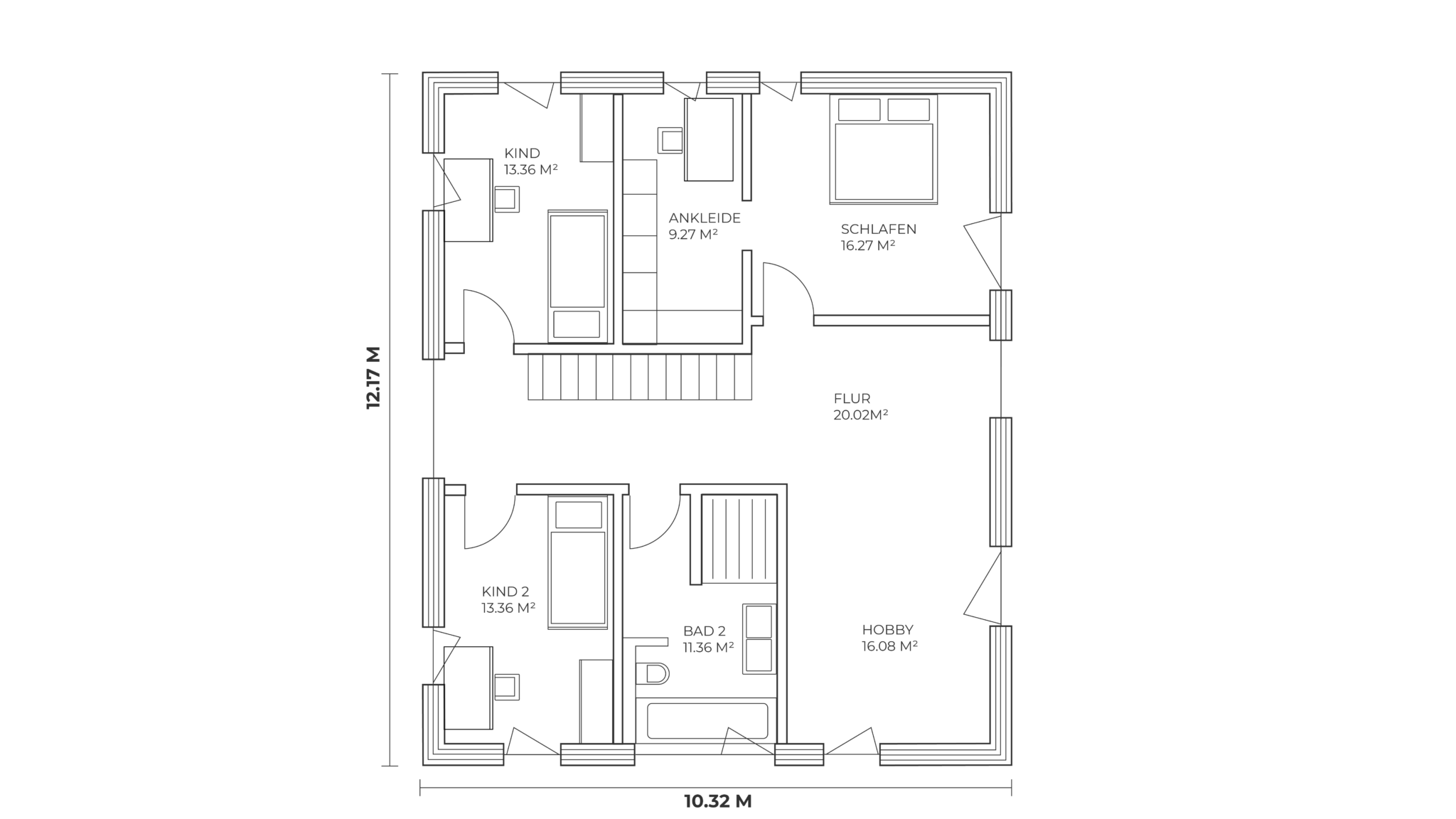 MAX Haus F 252 – Modernes Holzhaus mit 252 m²