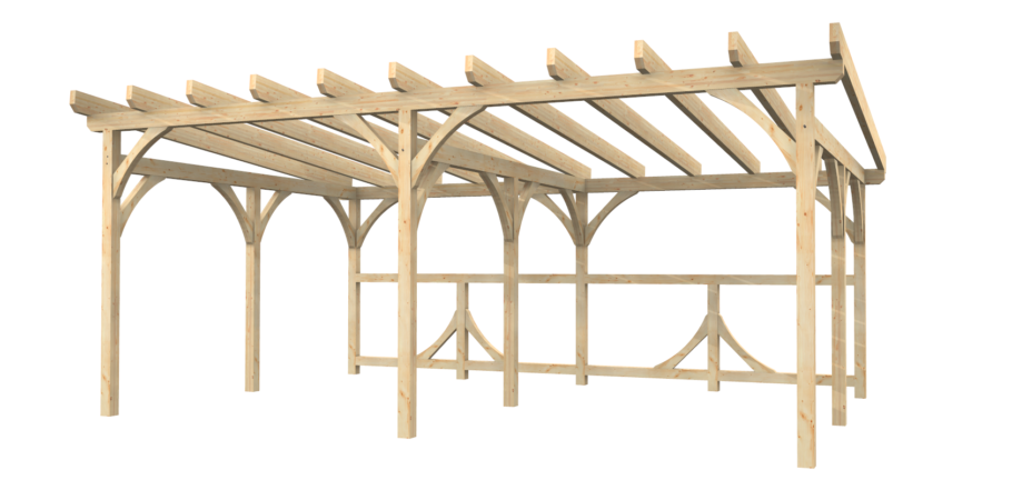 Pultdach für ein Carport