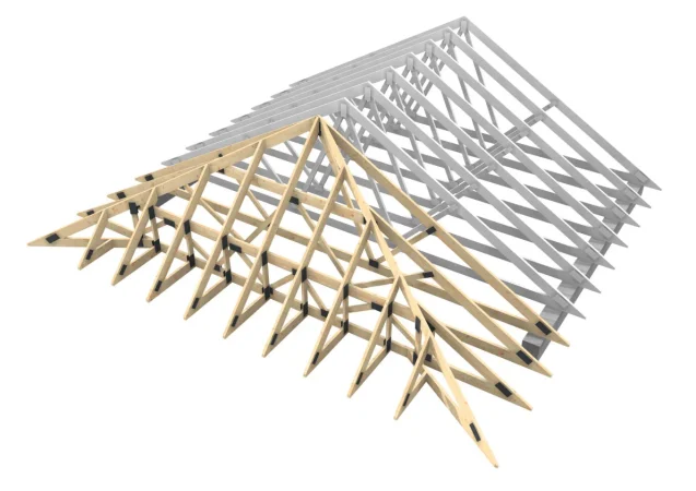 Walmdach Darstellung von MAX Holzbau